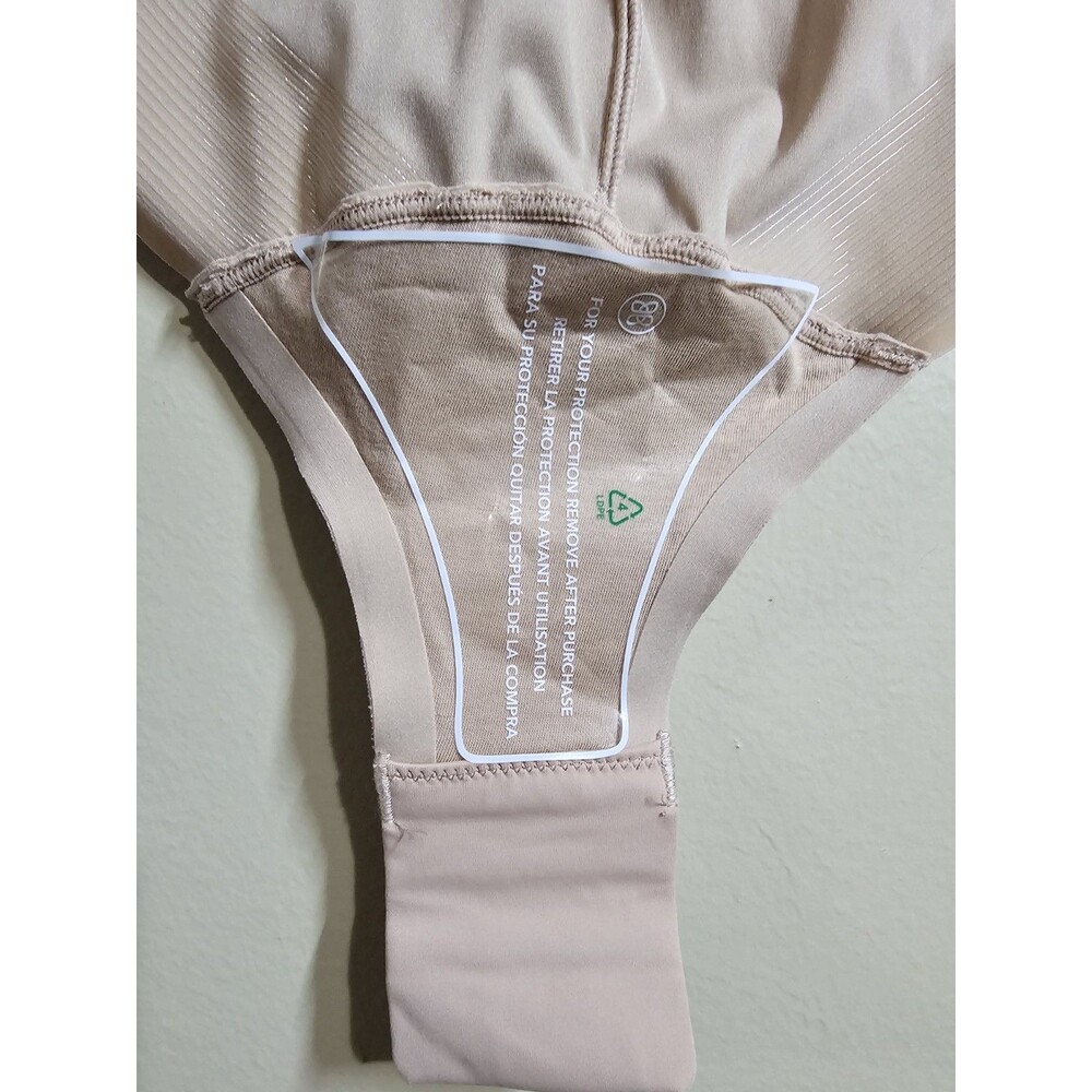 Honeylove LiftWear Tank Bodysuit Shapewear Beige 3X Plus Firm Wireless - Picture 4 of 10